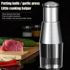 Manual Garlic Masher Stainless Steel Pressed Garlic Chopper Mincer Chopping Garlic Tool Ginger Chili Onion Salad Kitchen Gadgets